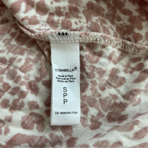 Cosabella - Bella Printed Long-SleeveTop+Boxer PJSet Leopard Mandorla/MoonIvory - Picture 11 of 16
